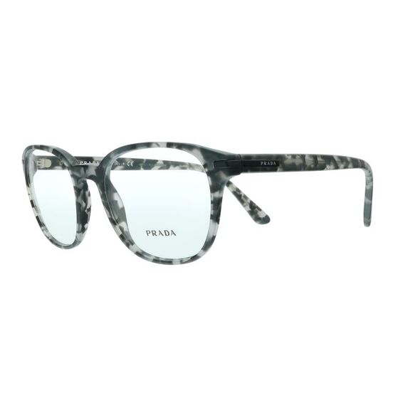 Prada 0PR 12WV VH31O1 Matte Grey Tortoise Pillow Eyeglasses